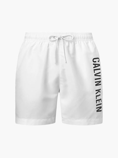 Calvin Klein Fürdőruha HU080608 | Calvin Klein Intense Power Medium Drawstring Férfi Úszónadrág Fehé